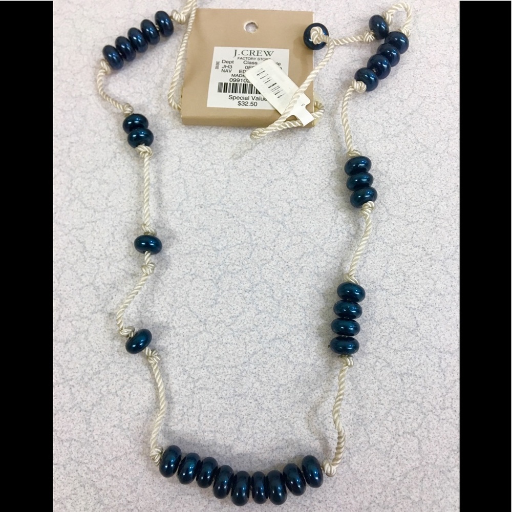 J CREW FACTORY NWT PEARLS ON ROPE NECKLACE!